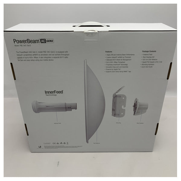 Вулична точка доступу Ubiquiti Powerbeam AC Gen2 25dBi 5 ГГц точка-точка