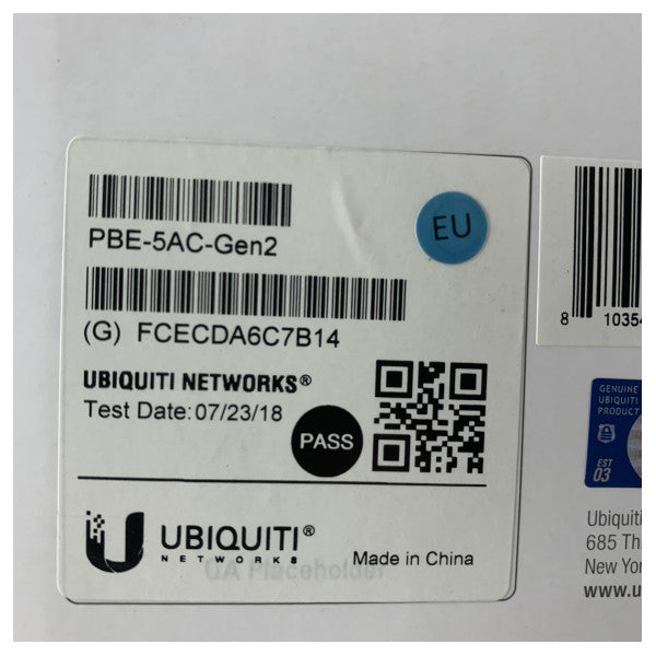 Вулична точка доступу Ubiquiti Powerbeam AC Gen2 25dBi 5 ГГц точка-точка