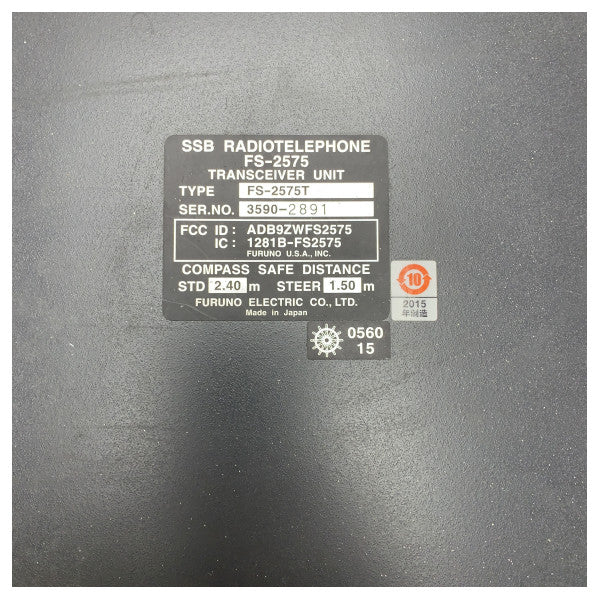 Furuno FS-2575T MF/HF-radiotransceiverenhed
