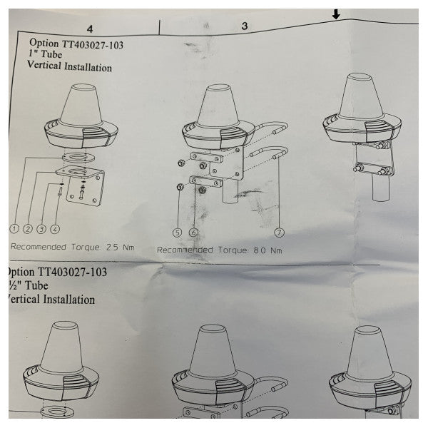 Cobham Adjustable Marine Antenna Mount Bracket 403027-103 għall-Mini-C TT-3027
