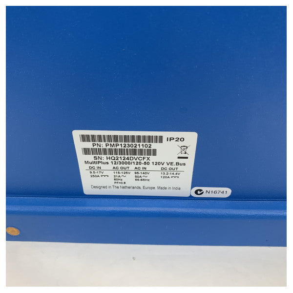 شاحن بطارية ومحول فيكتورون ملتيبلوس 12 فولت / 3000 واط / 120-50 أمبير 120 فولت - PMP122301102