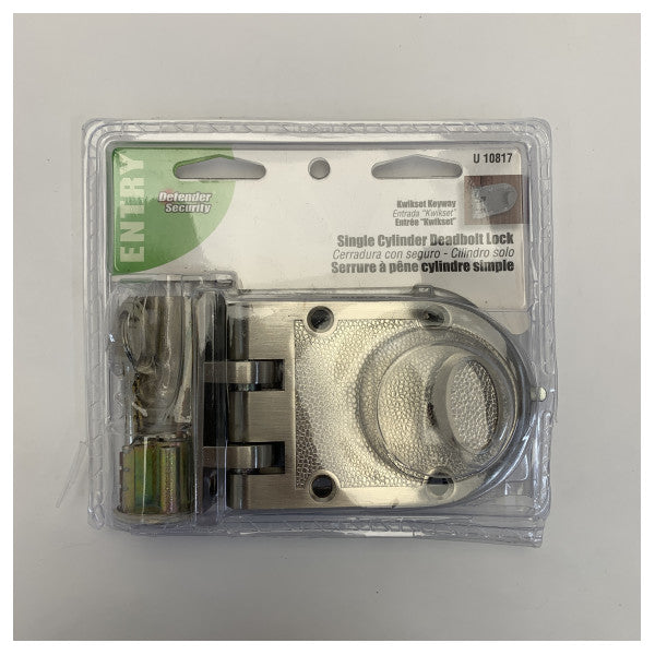 Saten Nikel Jimmy Dirençli Tek Silindirik Kilit - U10817