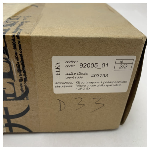 Двосекційний тримач для мила та щітки Elka для морського використання - 92005