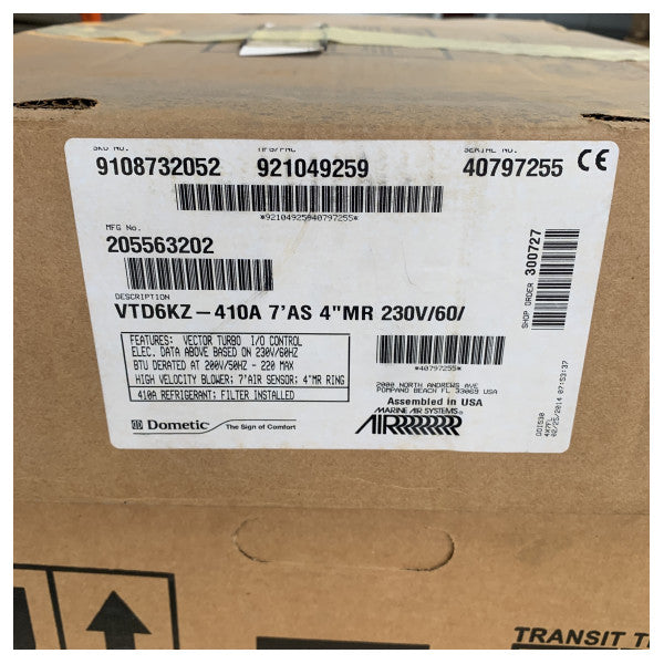Dometic VTD6UKZ 6000 BTU Marine Airco System - 9108732052