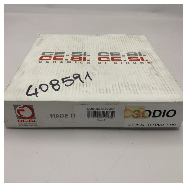 Cesi Fullbody Ceramic Mosaic Tiles Sodium White - Durable Marine-Grade Floor and Wall Cladding