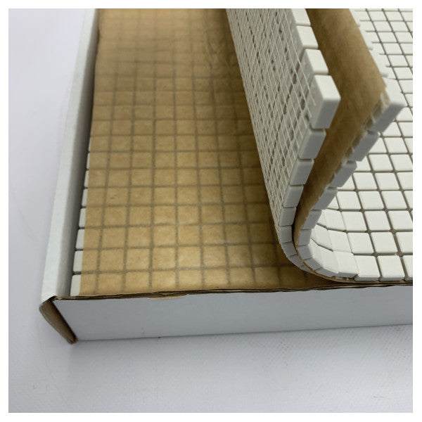 Cesi Fullbody Ceramic Mosaic Tiles Sodium White - Durable Marine-Grade Floor and Wall Cladding