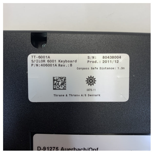 Sailor 406001A Compact Keyboard for 6001 series