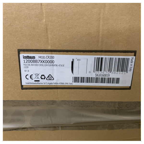 Isotherm Cruise 200 frigorífico com compressor de 200L em aço inoxidável - congelador 12/24V