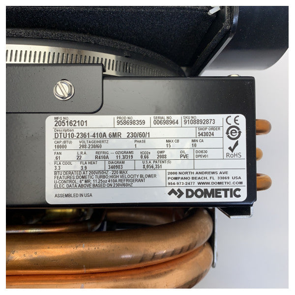 Dometic DTU10 10.000 BTU автономний кондиціонер 230В / 60 Гц