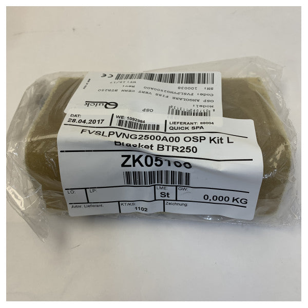 Snabb BTQR240-140 GRP Bogpropeller Bygg-In Fläns