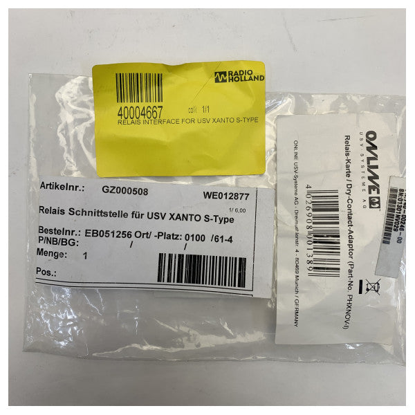 Adattatur ta' Relais ta' Kontatt Nieqes - PHXNOV-I