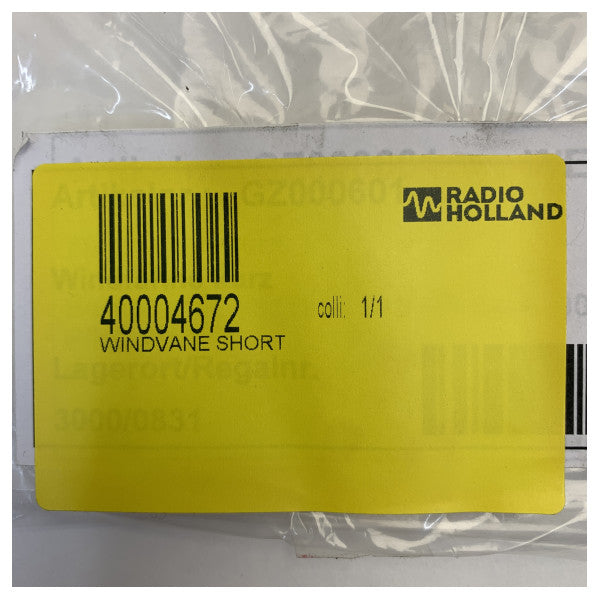 دليل الرياح من الألمنيوم قصير مغلف بالفضة - GZ000601