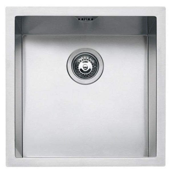 Квадратна мивка от неръждаема стомана 40 x 40 с мек плот R.15 - 1X4040S