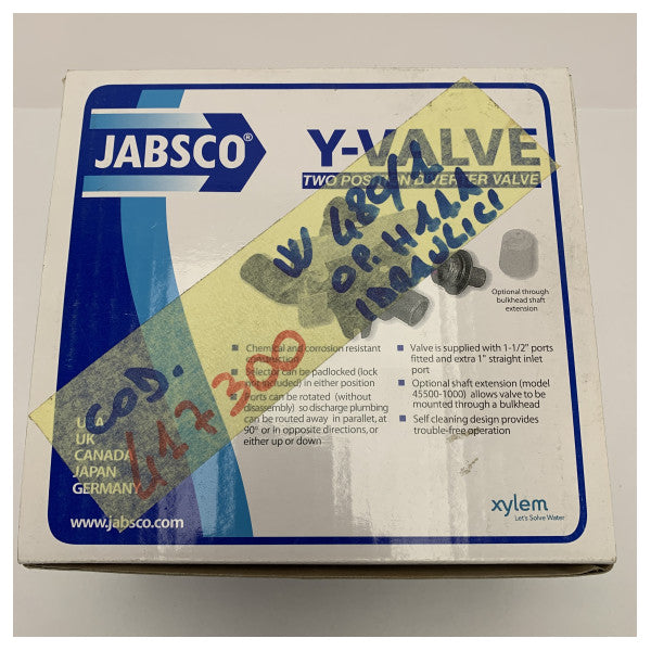 JABSCO Y-VALVE DIVIDE CRANE Black 38 mm Black-45490-1000