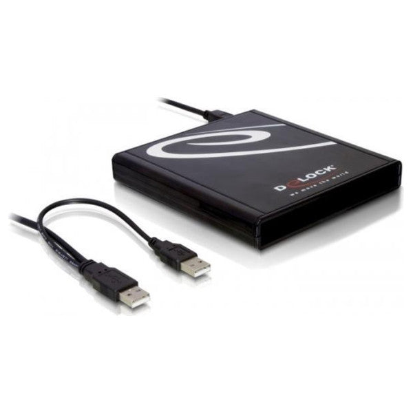 DeLOCK ekstern USB-diskettedrev 3,5 tommer 1,44 MB FDD-læser til Windows og Mac