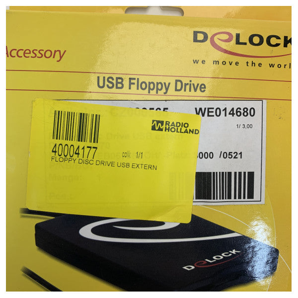 DeLOCK ekstern USB-diskettedrev 3,5 tommer 1,44 MB FDD-læser til Windows og Mac