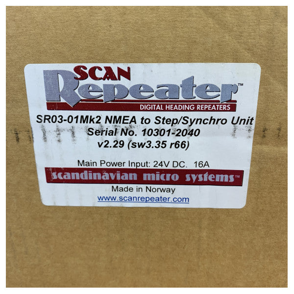 Skandinavski mikro sustavi gyrokompas repeater kontrolna jedinica - SR03-01Mk2