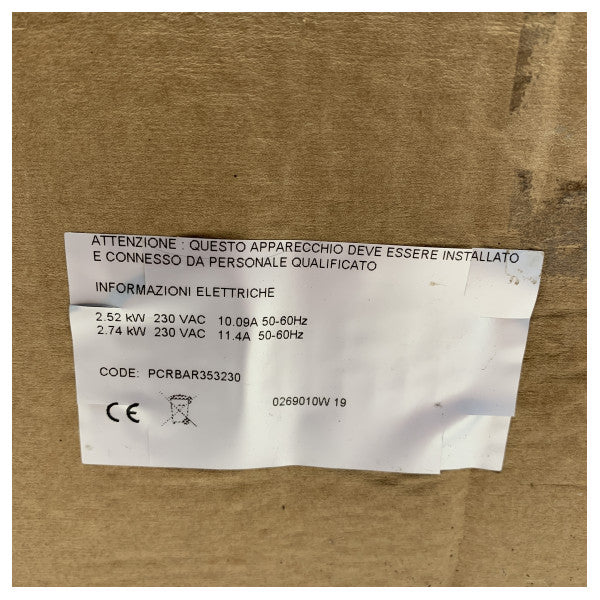 Techimpex PowerGrill paslanmaz çelik çift tekne ızgara 230V - PCRBAR353230