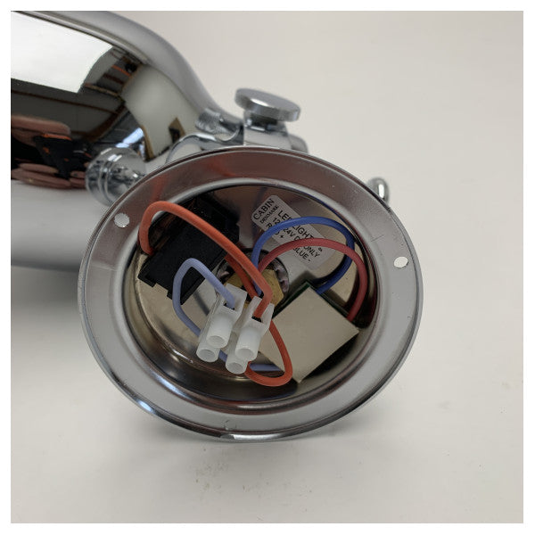 Hytte Danmark 41LED messing krom justerbart leselys 12/24V