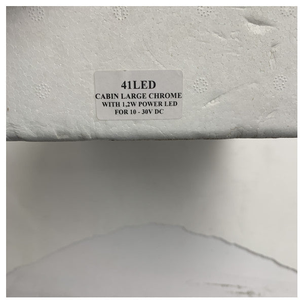 Hytte Danmark 41LED messing krom justerbart leselys 12/24V