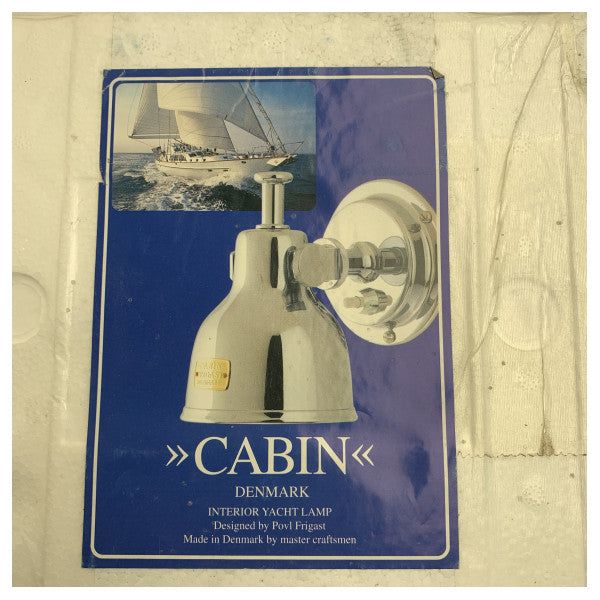 Hytte Danmark 41LED messing krom justerbart leselys 12/24V