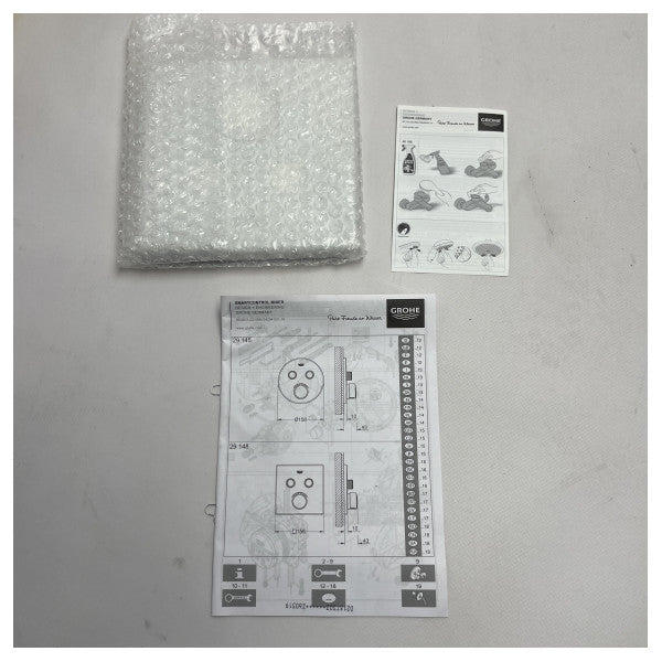 Grohe SmartControl Pannello di controllo del flusso dell'acqua 29148000 � Esterno durevole in ottone cromato per barche e yacht