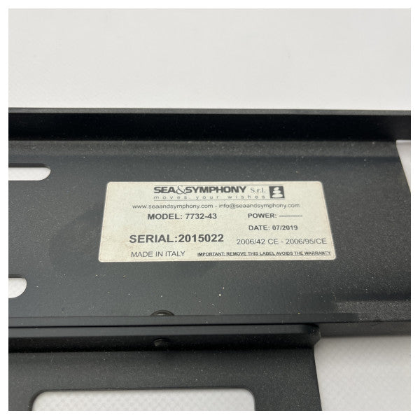 Supporto da parete Sea and Symphony 7732 staffa TV nera da 43 pollici