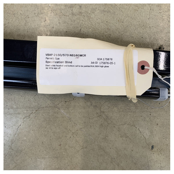 Dometic Marine 24V електрическа тента RAL5004 Dark Blue за Riva 48 - трайно решение за засенчване на крайбрежни лодки