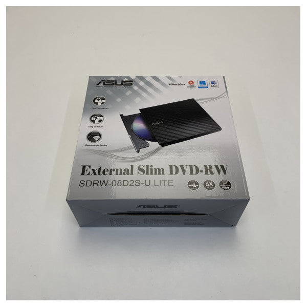 Asus ekstern slank USB DVD RW-stasjon - SDRW-08D2S-U