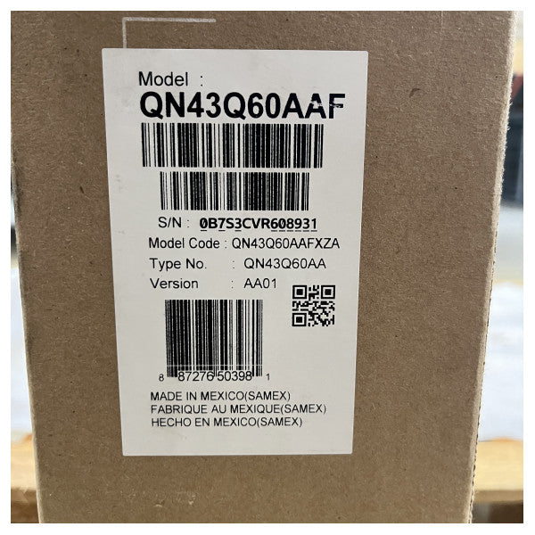 Samsung QN43Q60AA TV intelligente QLED Q60A 4K da 43 pollici