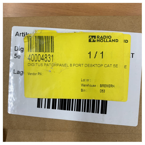 Goobay 96105 CAT 6 Patch панел - Мини/Офис - 8 порта