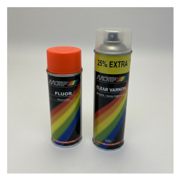 Motip Marine Spray Paint-sæt Fluorescent & Clear Coat - NW4000-1509