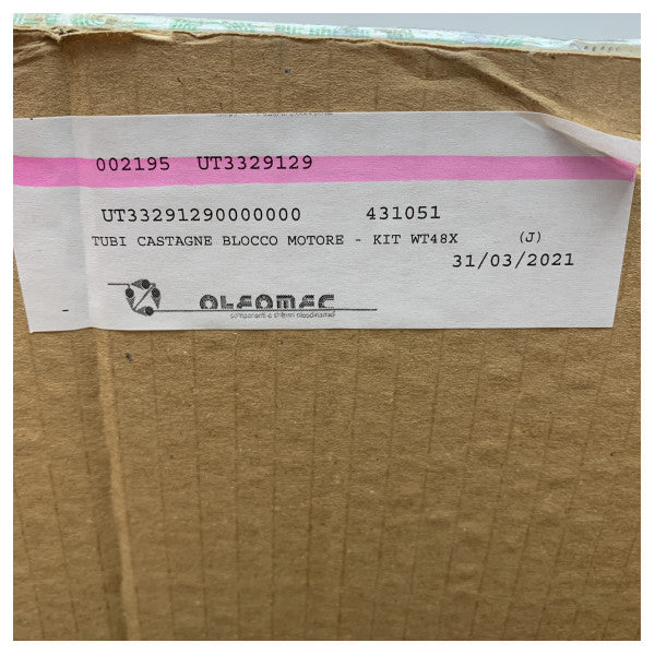 Kit Bloco do Motor Tubos de Castanha - WT48X Kit UT3329129 | Kit de ligações do bloco do motor marítimo em aço inoxidável durável para resistência à corrosão e fácil instalação