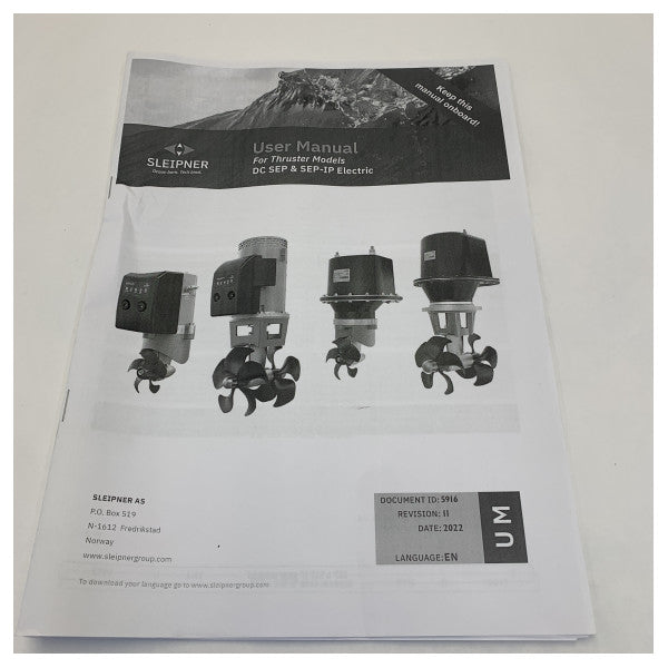 Side Power Sleipner SEP210-250TC 250 KGF 24V Orantılı Baş itici