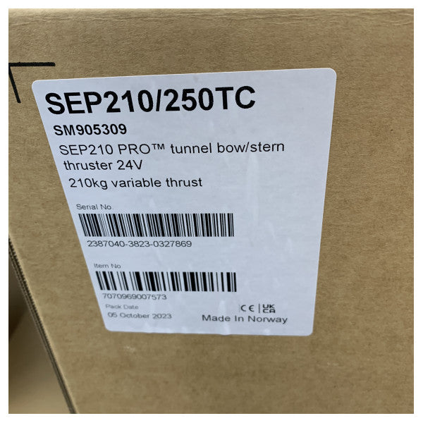 Side Power Sleipner SEP210-250TC 250 KGF 24V Orantılı Baş itici