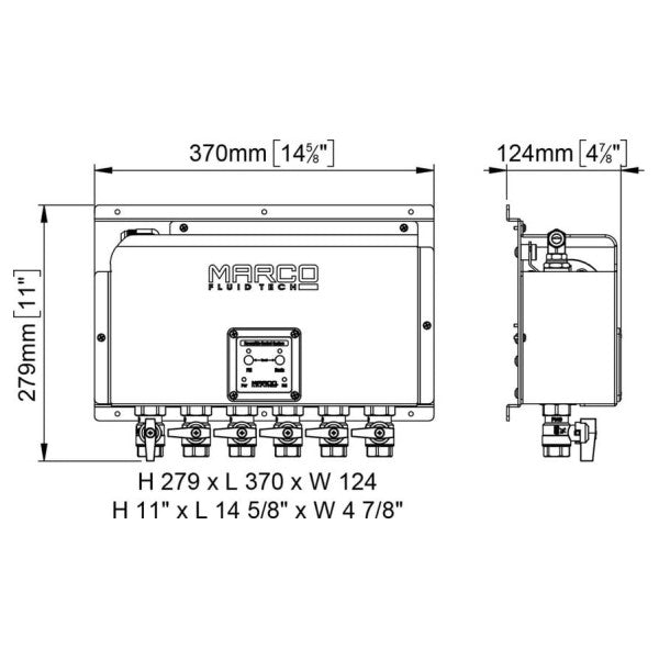 Система зміни олії Marco OCS6-E 12/24V з 6 клапанами