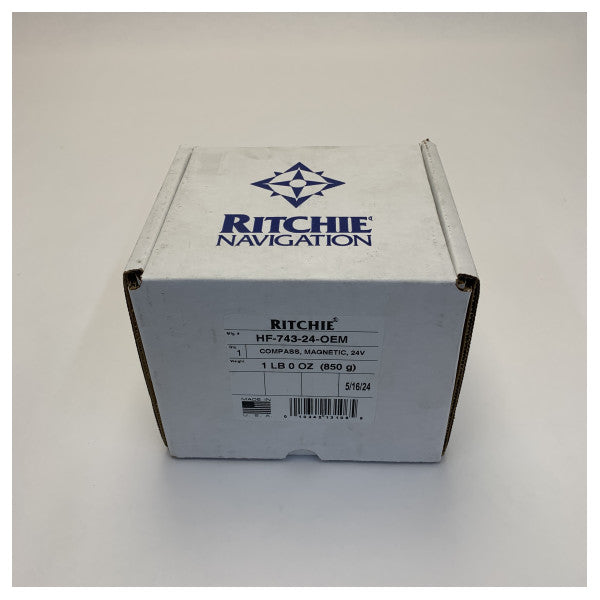 Ritchie Helmsman Build-In Compass Black - HF-743 24V