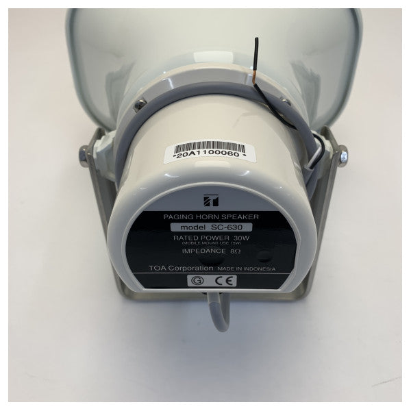 TOA SC-630M 30W Beyaz Horn Hoparlör IP65 Gri