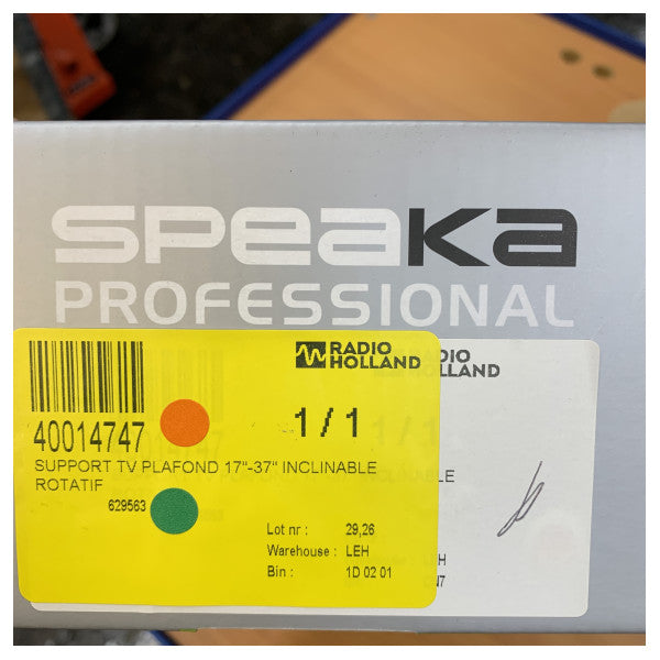 Speaka 629563 DH-1500 Ceiling TV Mount with Lock up to 37 Inch