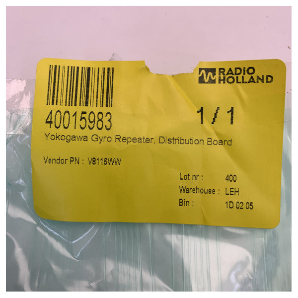 Painel de Distribuição PCB do Repetidor de Giroscópio Yokogawa V8116WW