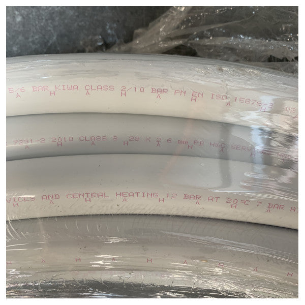 HEP20 28 mm Flexible Schnellanschlussschlauchlänge 50 Meter Weiß - 4431028050