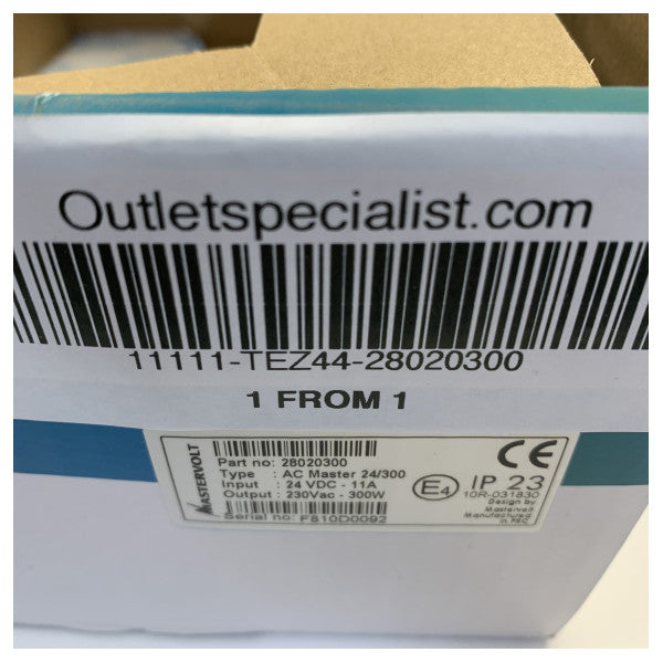 Mastervolt 28020300 AC-Master 24V 300W Sine Inverter 230V