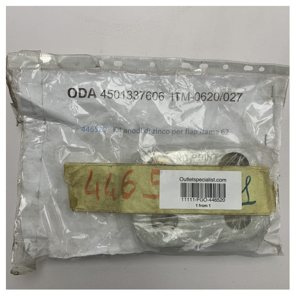 طقم أنود الزنك 62 الأصلي من إيتاما 62 لرفرف الزنك - 446520