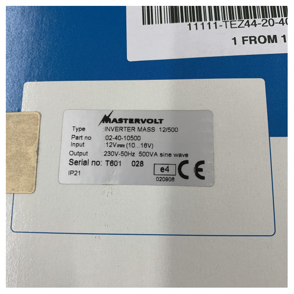 Mastervolt Mass 12V - 500W Sine Wave Inverter 230V - 20-40-10500