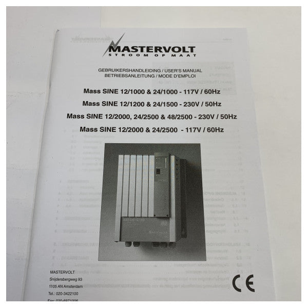 Mastervolt Mass Sine 24V - 1500W Sinüs Dalga İnvertörü 230V - 24021500