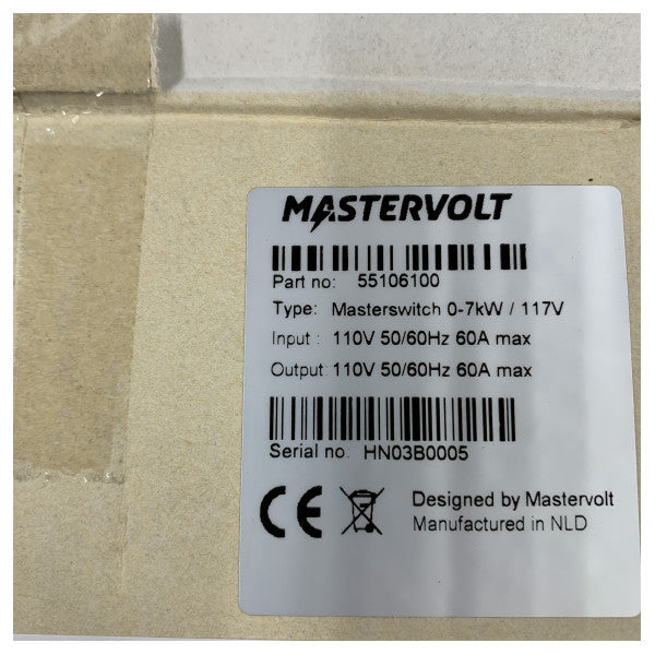 Mastervolt Masterswitch Automatisk Marine Overførselsbryder 7 kW 110V - 55106100