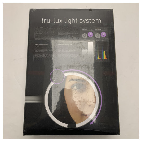 Sensörlü ve Tru-Lux Aydınlatmalı Marine LED Makyaj Aynası - Paslanmaz Çelik, Pille Çalışan, Kompakt Duvara Monte