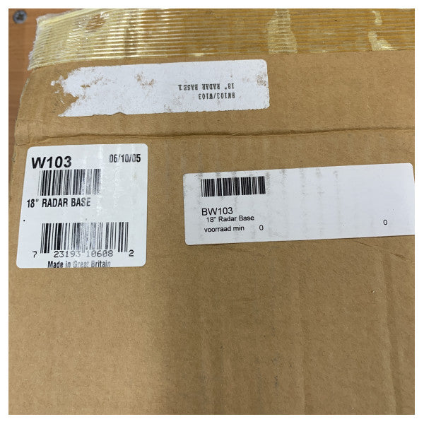 Raymarine W103 18 Zoll Pathfinder Radome Basis für M92650 - M92650-S