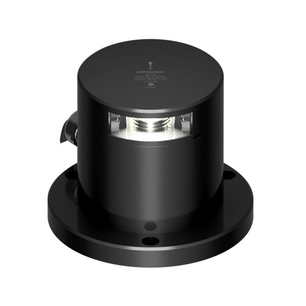 Luz de Navegação Lopolight Stern Preta Revestida 12/24V 2NM 135 Graus - 301-005-PRO