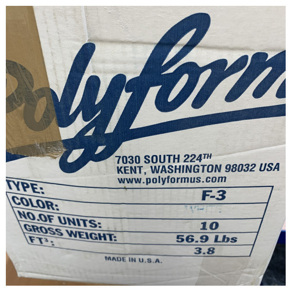 Полимерен F3 надуваем фендър бял 745 x 220 мм - 3351211